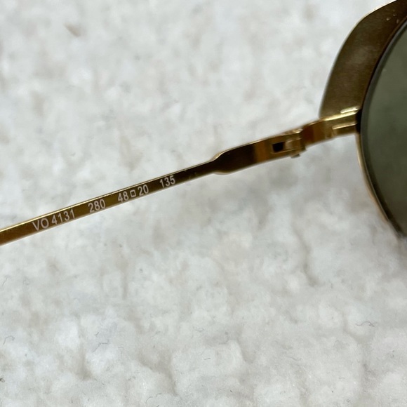 VOGUE EYEWEAR • Hailey Bieber Black and Gold VO4131 Prescription Sunglasses - Picture 8 of 16